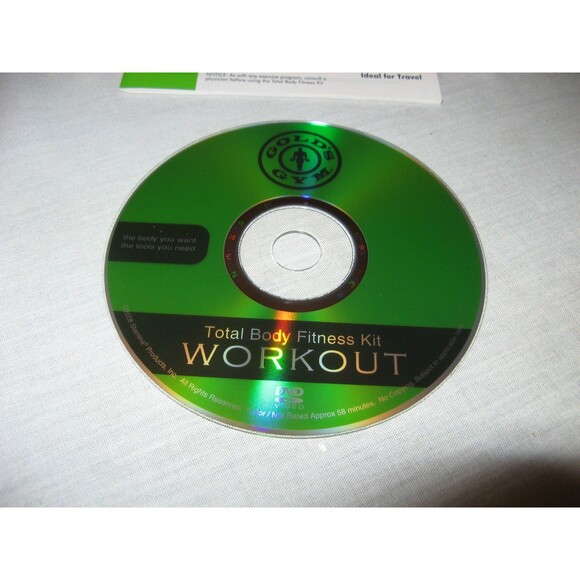 Golds Gym Total Body Fitness Kit Workout Guide DVD & Booklet - Picture 2 of 2